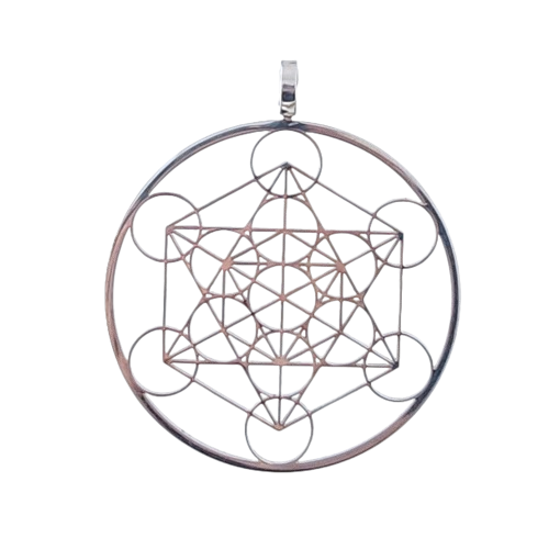 Silver Pendant - Metatron's Cube