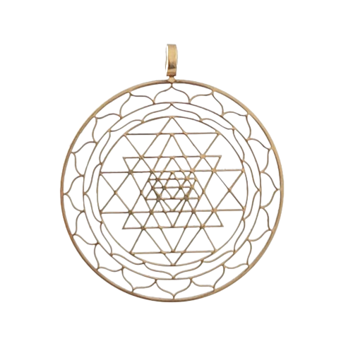 Pendentif Doré - Sri Yantra