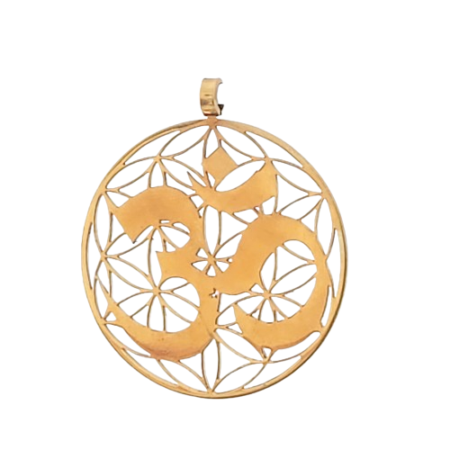 Golden Pendant - Om Symbol