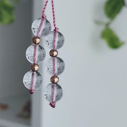 Vidéo du mini mala de poche quartz rose.